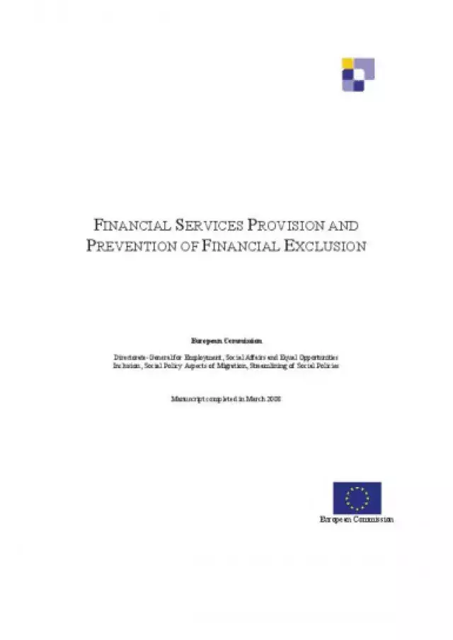 Financial services provision and prevention of financial exclusion