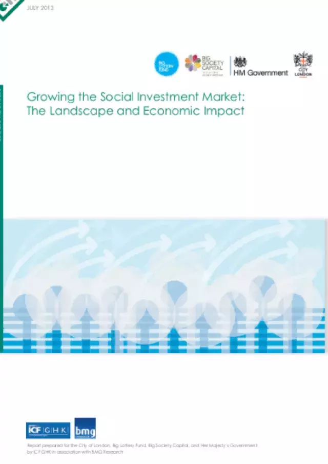 Growing the Social Investment Market: The Landscape and Economic Impact