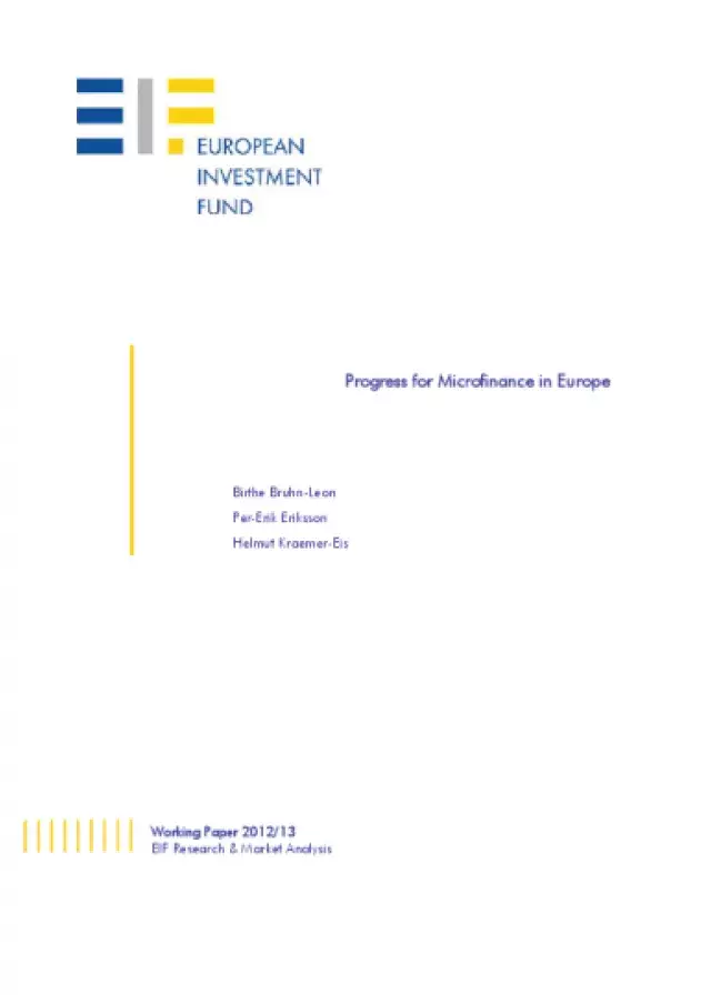 Progress for Microfinance in Europe - Working paper