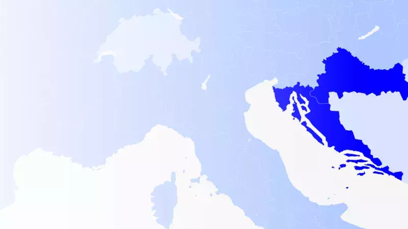 Croatia map banner Croatia map banner