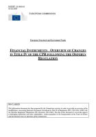 Financial Instruments-Overview of changes in Title IV of the CPR following the Omnibus regulation
