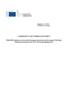 UPDATED Guidance on State Aid in European Structural and Investment (ESI) Funds  Financial instruments in the 2014-2020 programming period UPDATED Guidance on State Aid in European Structural and Investment (ESI) Funds  Financial instruments in the 2014-2020 programming period