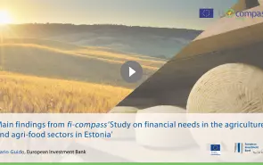 Main findings from fi-compass ‘Study on financial needs in the agriculture and agri-food sectors in Estonia’