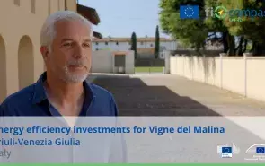 Energy efficiency investments for Vigne del Malina